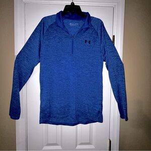 Under Armour Vibrant Blue Zip-Up Shirt